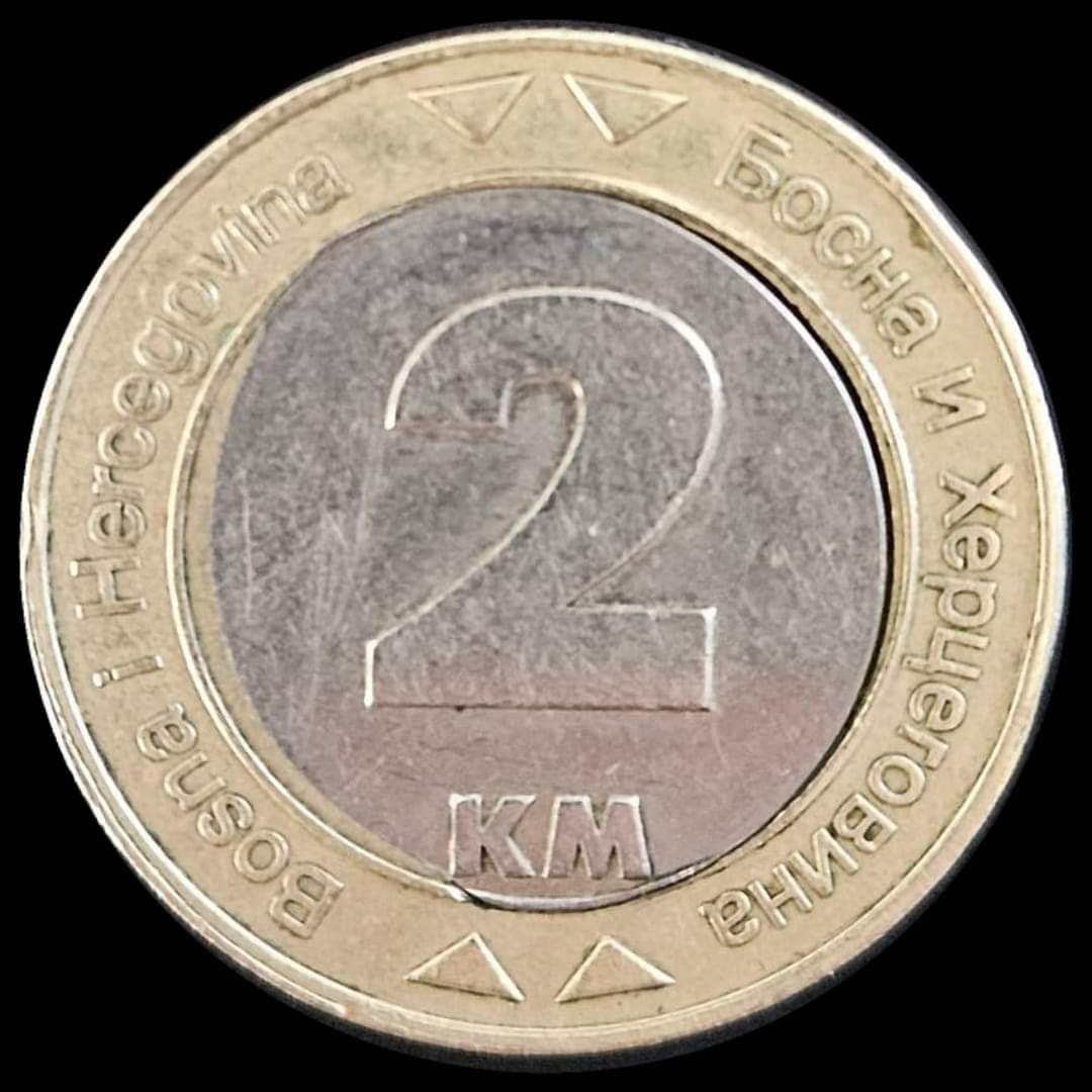 2-Convertible-Marks-Bam-2000-Bosnia-And-Hercegovina-/-Mint-Error